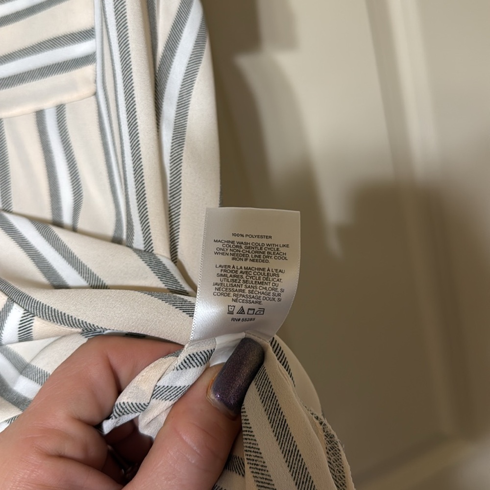 Express xs striped zipper top - Picture 6 of 8